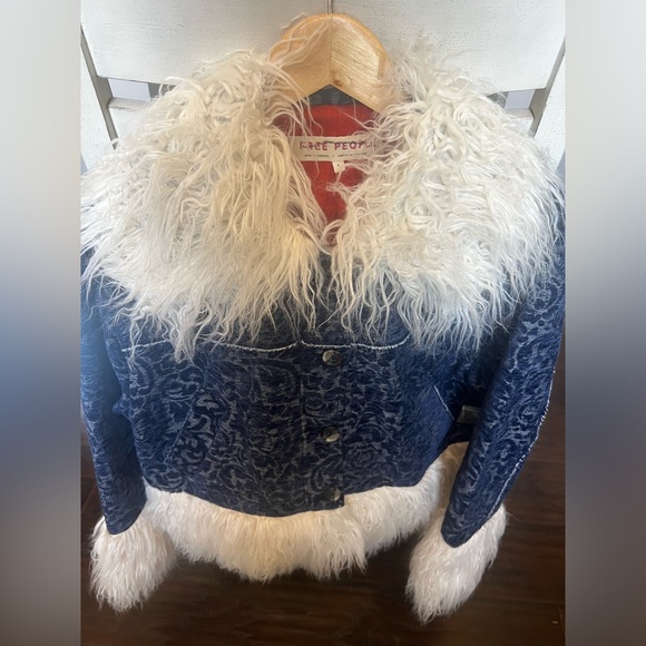 Free People Moon Glow Coat Size Large - Picture 6 of 9